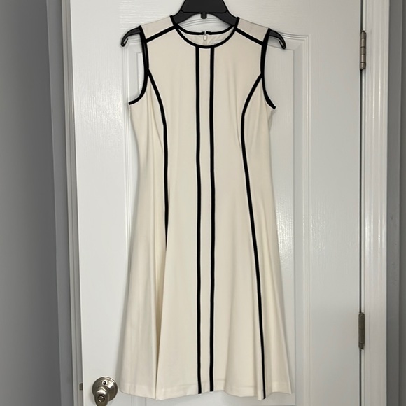 Calvin Klein Dresses & Skirts - Calvin Klein Ivory Black Dress Size 4